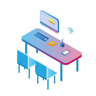 2.5d电脑办公科技互联网可商用元素