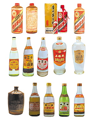 酒瓶分层素材