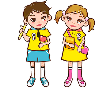 矢量小学生
