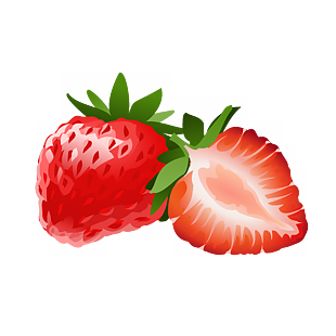 手绘 水果 卡通元素 草莓