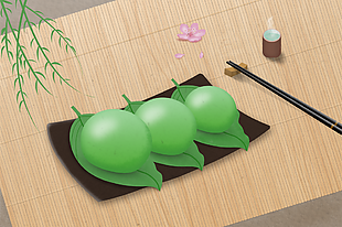 
                    清明青团图片
            