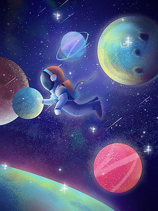 梦幻治愈系星球宇航员