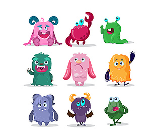 可爱手绘怪兽图集