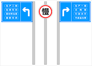 车间路牌