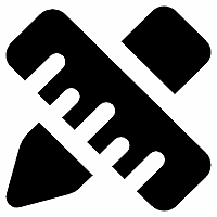 测量尺子图标