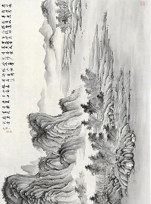 烟树叠嶂图｜杨青辞国画选