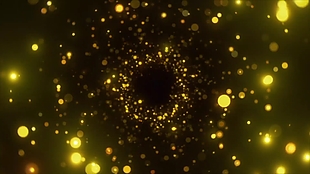 金色粒子动态舞台背景led视频