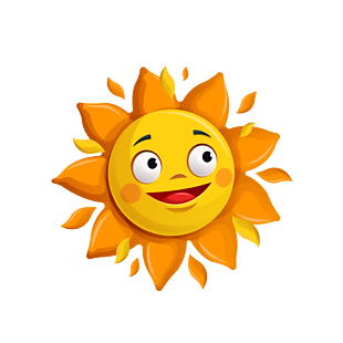 卡通太阳花