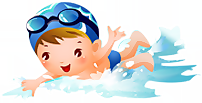 儿童 卡通 游泳 可爱