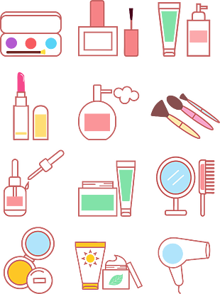 化妆品元素图标