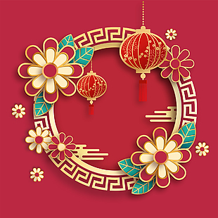 中式花纹样式设计