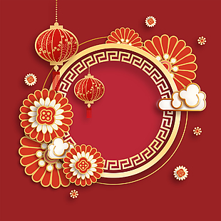 中式花环设计