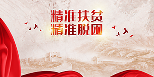 精准扶贫展板设计