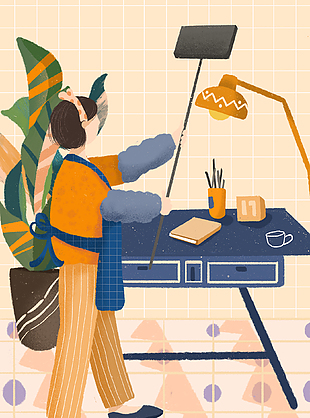 五一劳动节创意插画