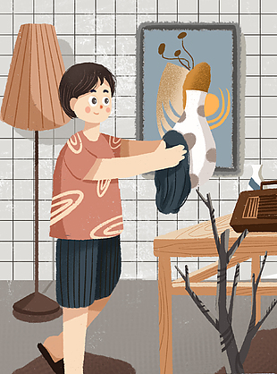五一劳动节创新插画