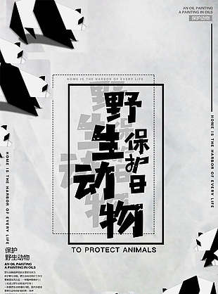 野生动物保护日图片