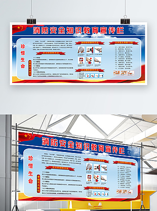 消防安全知识教育宣传板