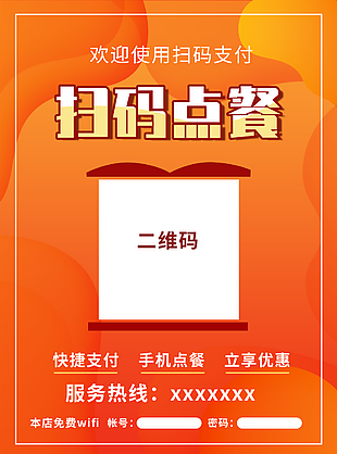 餐馆扫码点餐图片