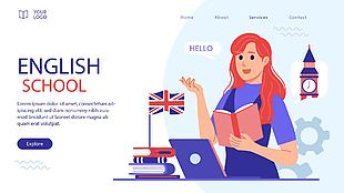 英语网站登录页面设计