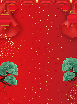儿童新春贺卡背景下载