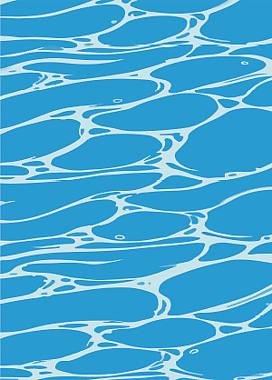 蓝色水波泳池水波纹背景