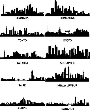 东亚城市剪影