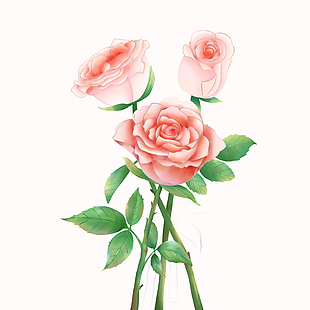玫瑰花节日元素图片下载