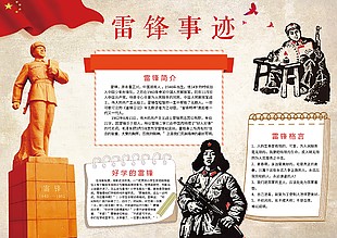 简约有关雷锋事迹小报图片下载