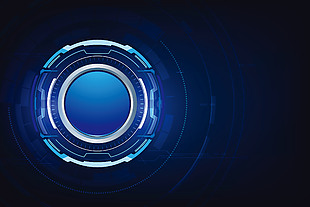 蓝色科幻科技5D商务背景设计