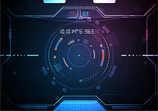梦幻炫光科技5D商务背景图下载