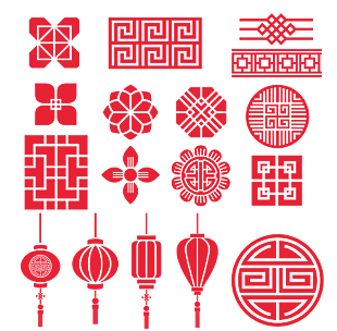 春节装饰图案素材设计