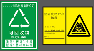 危险品可回收标志设计