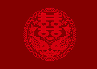 喜庆背景红色红双喜