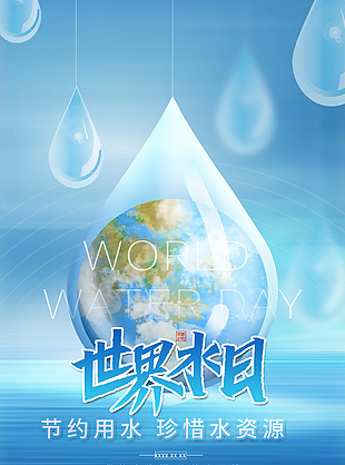 珍惜水资源海报设计