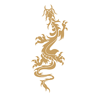 大气磅礴中式龙纹设计