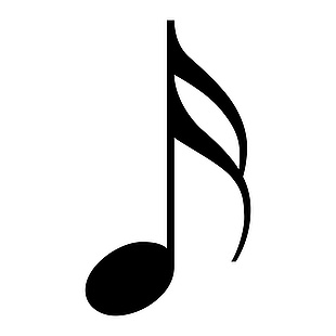 黑白简约音符