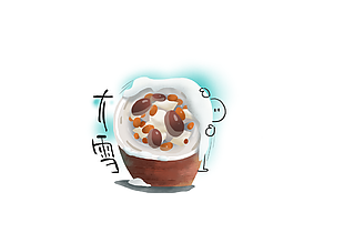 中国传统二十四节气手绘插画风大雪素材