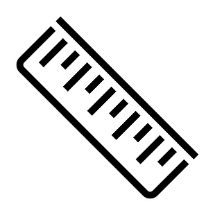 直尺矢量图