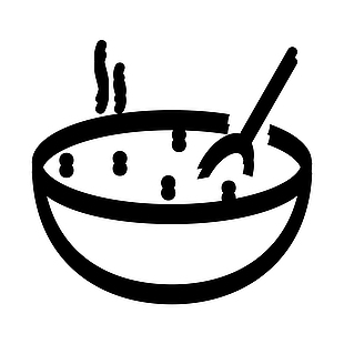 汤饭矢量图