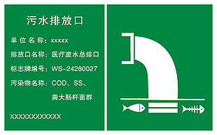 污水标识牌