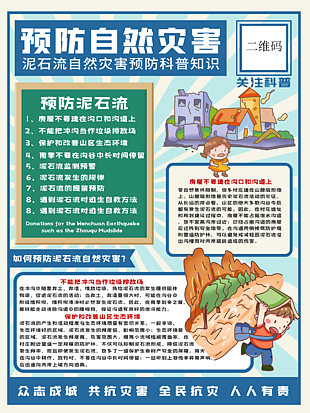 预防自然灾害泥石流自然灾害预防科普知识