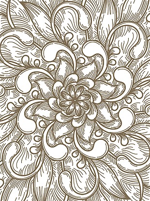 浪漫欧式复古底纹设计