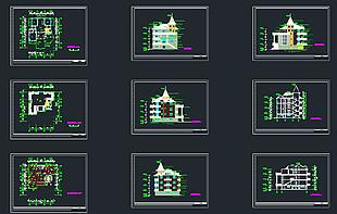 别墅建筑施工图CAD