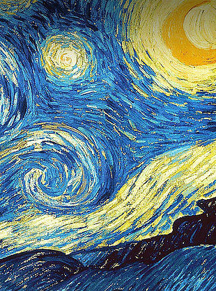 简约艺术蓝色背景插画素材