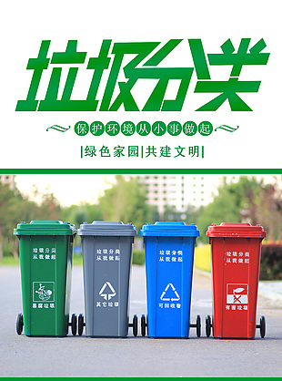绿色家园共建文明社区公益宣传海报下载