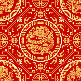 传统龙纹元素设计