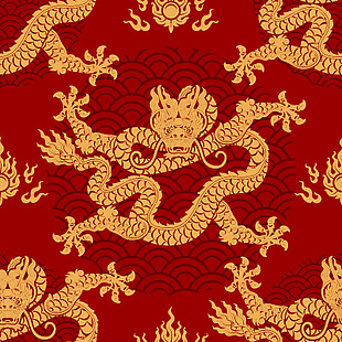 威武霸气金龙图案