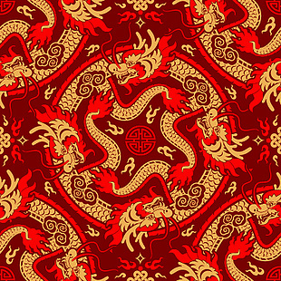 吉祥龙图腾元素设计