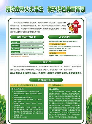 清新森林宣传海报