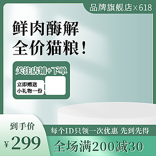 鲜肉全价猫粮电商直通车满减主图图片